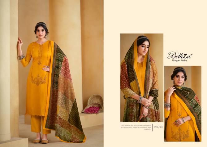 Jashn E Ishq By Belliza Cotton Designer Dress Material Collection
